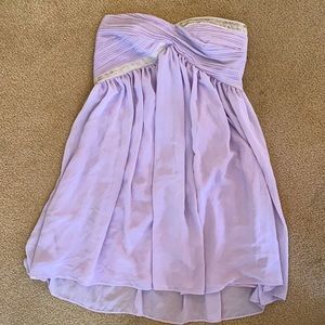 Light Purple Strapless Dress